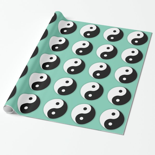 Papel De Presente Yin Yang (Desenrolado)