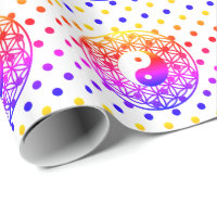Yin Yang Flower of Life Rainbow