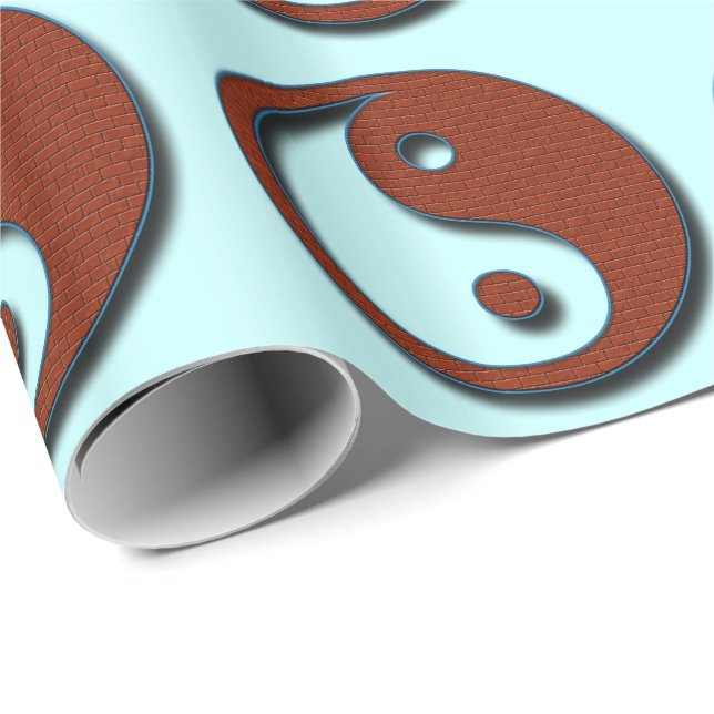 Papel De Presente Yin Yang por Shirley Taylor (Ponta do rolo)