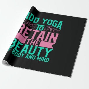 Papel De Presente Yoga Lover Add Yoga To Retain The Beauty