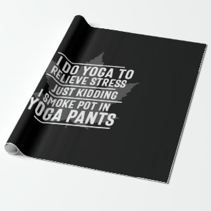 Papel De Presente Yoga Lover Eu Faço Ioga Para Aliviar O Estresse