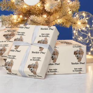 Papel De Presente Yorkie Poo Yorkipoo Cachorro Fofo