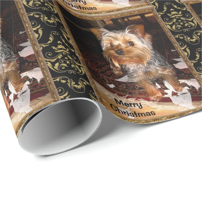 Papel De Presente Yorkie Shredder (Ponta do rolo)
