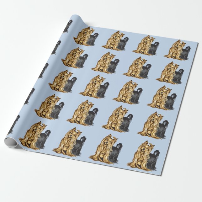 Papel De Presente yorkshire terrier (Desenrolado)