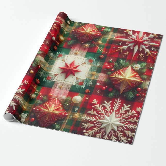 Papel De Presente Yuletide Joy (Desenrolado)