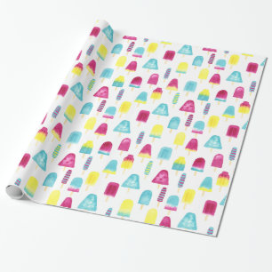 Papel De Presente Yummy Popsicles