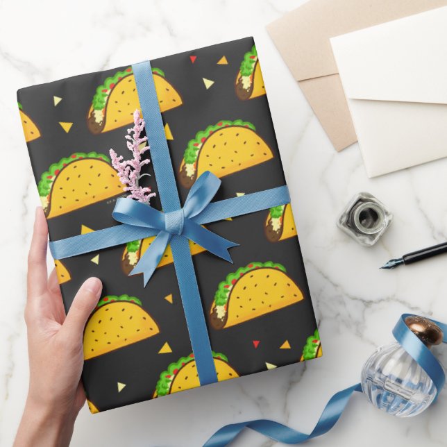 Papel De Presente Yummy Taco Pattern (Presentear)