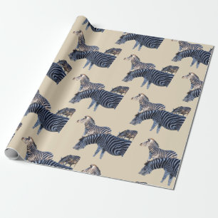 Papel De Presente Zebra África