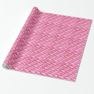 Papel De Presente Zebra Rosa