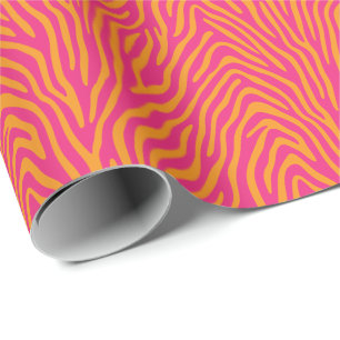 Papel De Presente Zebra Strike Muda para Quaisquer Cores