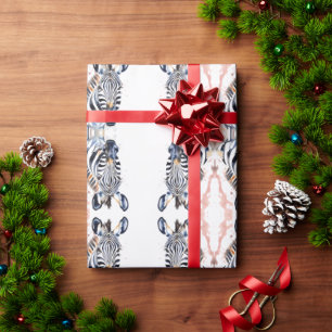 Papel De Presente Zebra Willife & Nature - Conjunto de Cores de Água