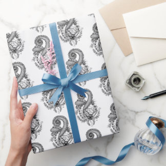 Papel De Presente Zen Art: Florales Motiv - Rolle