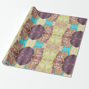 Papel De Presente "Ziggy The Dog in Overalls"