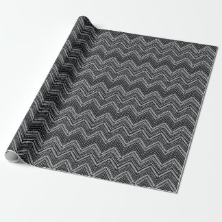 Papel De Presente Zigzag Stripes: Étnica Desenhada À Mão