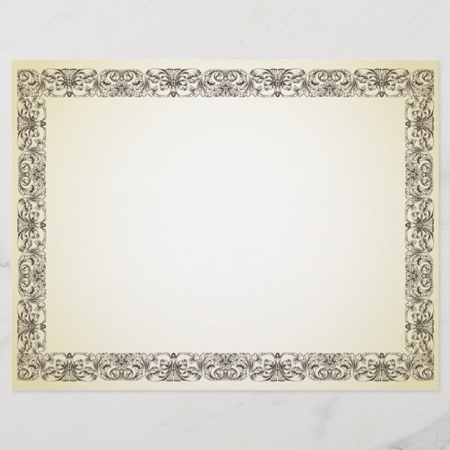Papel de Procura de Pergaminho Vintage (Frente)