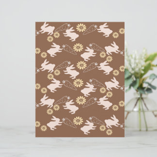 Papel de rascunho de coelho da primavera