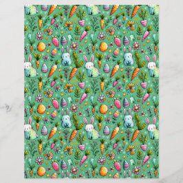 Papel de rascunho de Páscoas de coelho bonito