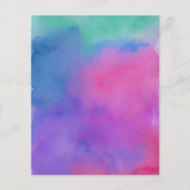 Papel de rascunho do artesanato de padrão de aquar (Frente)