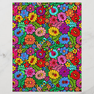 Papel de rascunho Floral Fiesta 8,5x11