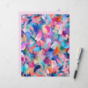 Papel de raspagem de pincel colorido abstrato