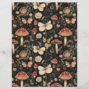 papel de rasparia colorido para a queda de cogumel