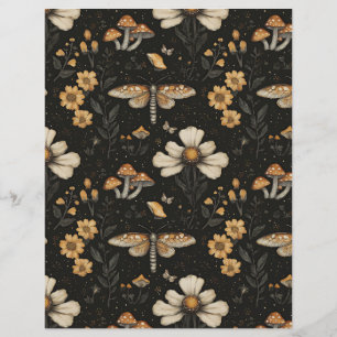 papel de rasparia colorido para a queda de cogumel