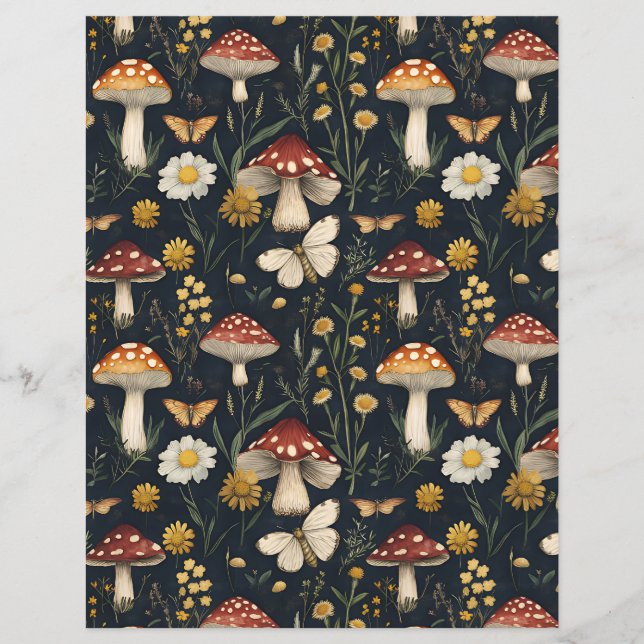 papel de rasparia colorido para a queda de cogumel (Frente)