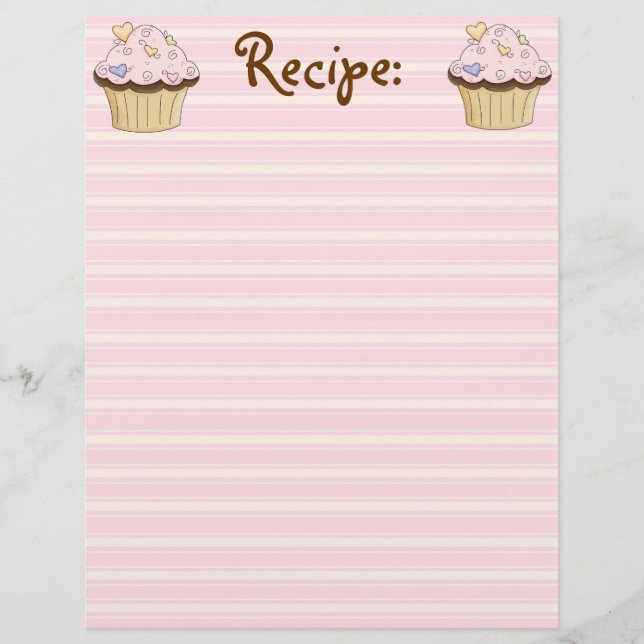 Papel de recebimento de cupcakes (Frente)