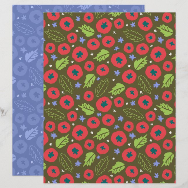 Papel de Recorte de Tomate (Frente/Verso)