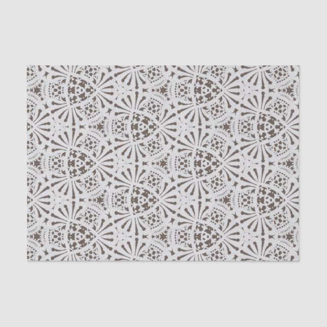 Papel de rendas embutido (Frente )