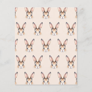 Papel de Rosto Coelho de Páscoa Cura em Água Moder