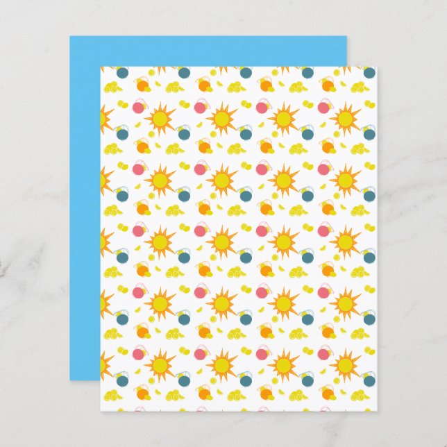 Papel de Sapbook amarelo alaranjado Lemons amarelo (Frente/Verso)