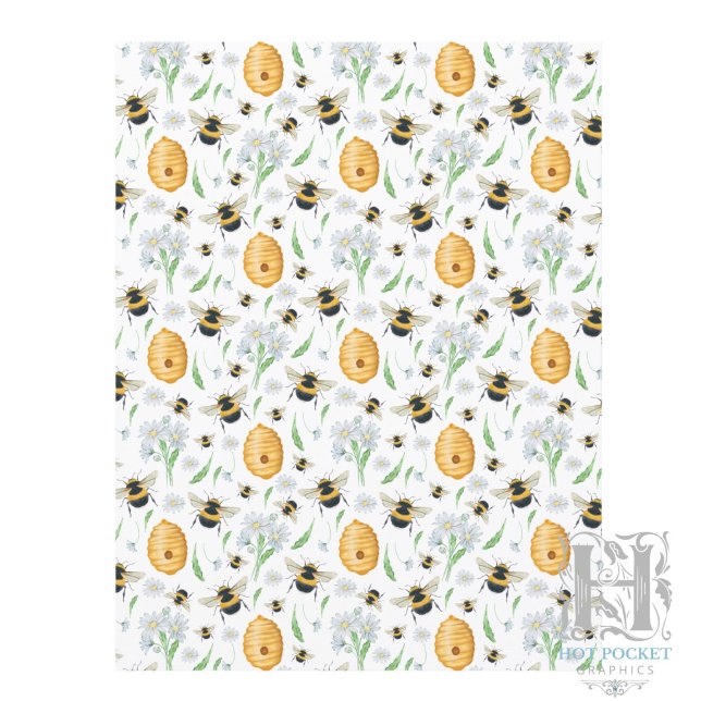 Papel de Scrapbook Abelhas Mel Floral (Criador carregado)