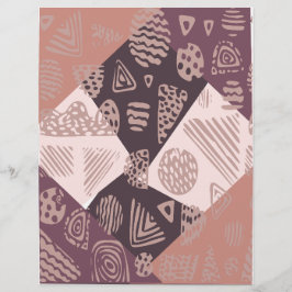 Papel de Scrapbook Abstrato Marrom