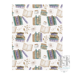 Papel de Scrapbook Amante de Livros em Branco