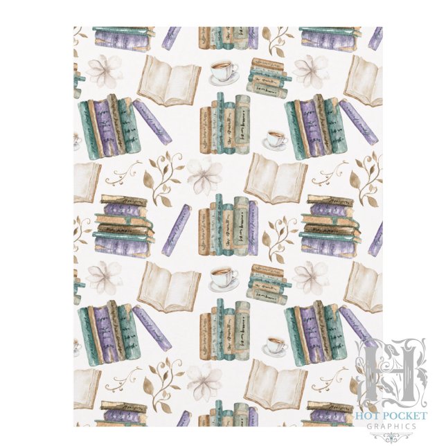 Papel de Scrapbook Amante de Livros em Branco (Criador carregado)