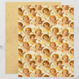 Papel de Scrapbook Anjos da Renascença