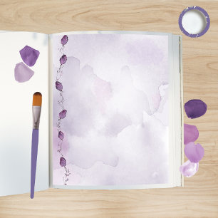 Papel de Scrapbook Aquarela Morada