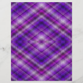 Papel de Scrapbook Argyle Roxo 2 Lados Página