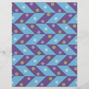 Papel de scrapbook azul e roxo