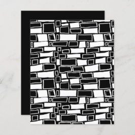 Papel de scrapbook branco-abstrato preto