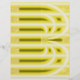 Papel de Scrapbook Catedral Retro Amarelo 2 Lados