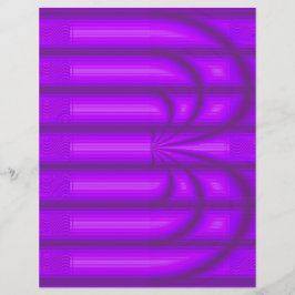 Papel de Scrapbook Catedral Retro Roxo 2 Lados Pag