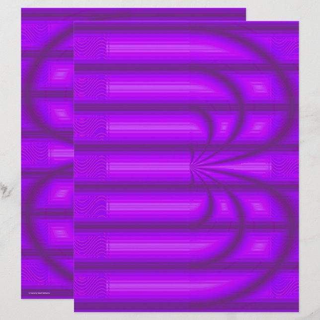 Papel de Scrapbook Catedral Retro Roxo 2 Lados Pag (Frente/Verso)