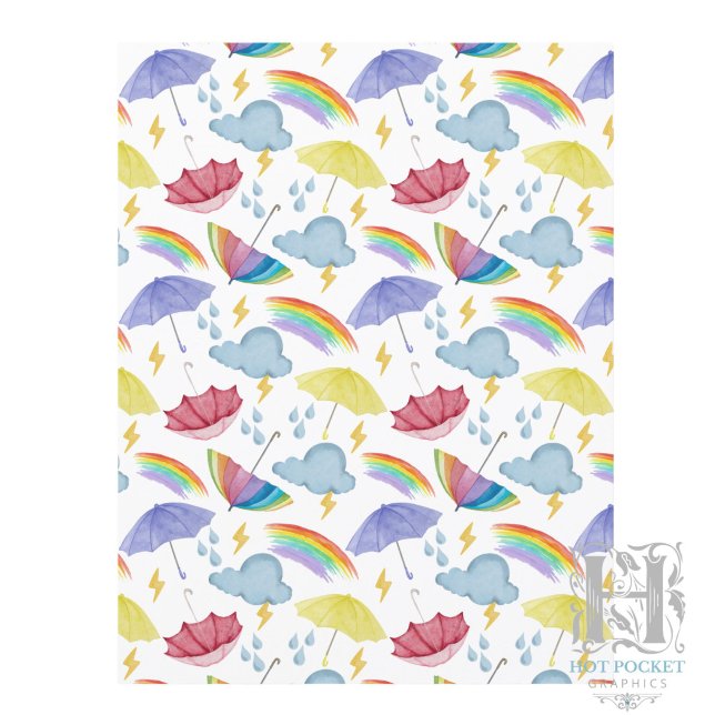 Papel de Scrapbook Chuvas de Arco-íris (Criador carregado)