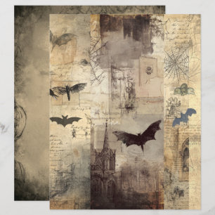 Papel de Scrapbook Colagem de Halloween