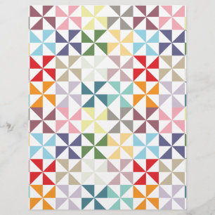 Papel de Scrapbook Colorido Geométrico de Cata-Ven