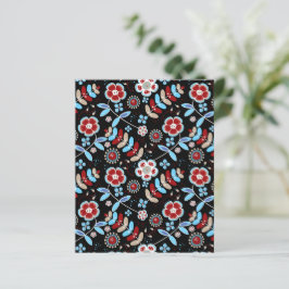 Papel de Scrapbook com Estampa Floral de Pessoas D