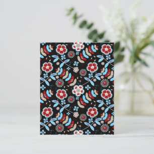 Papel de Scrapbook com Estampa Floral de Pessoas D