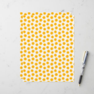 Papel de Scrapbook com Padrão de Explosão Solar Do